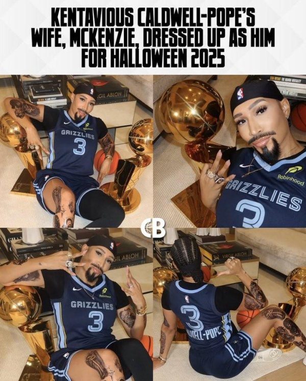 按年配资平台官方 会玩，灰熊后卫波普的妻子万圣节将自己装扮成了波普